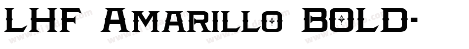 LHF Amarillo BOLD字体转换